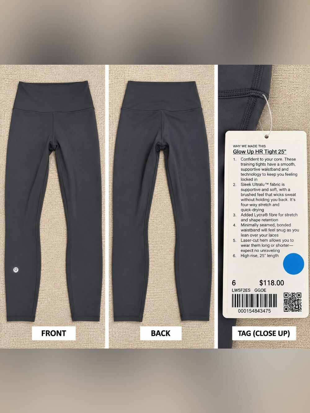 lululemon athletica Wunder Train High-Rise Tight 25" - Black